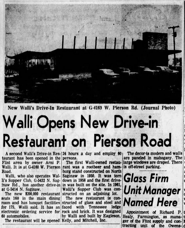 Wallis Drive-In - Mar 29 1964 Article (newer photo)